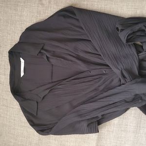 ZARA 🖤 Long sleeve, deep V dress